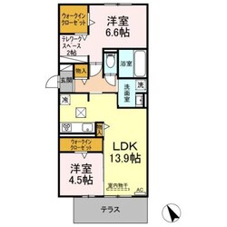 メルヴェイユ佐古木の物件間取画像